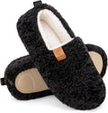 Women's Curly Wool Look Slippers - Polar Fleece Lining, Memory Foam and Anti Slip Sole for Indoor Wear - 8
