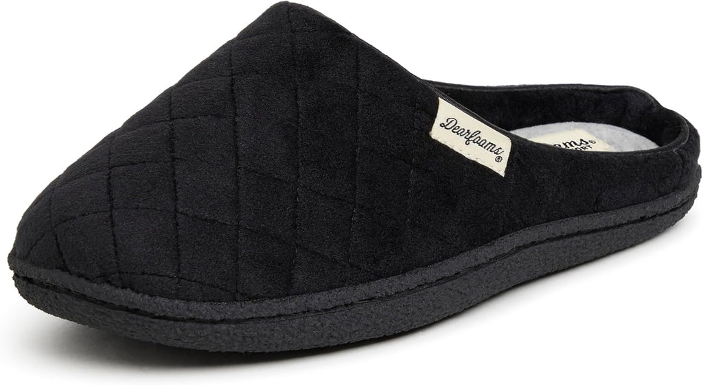 Women's Terry Clog House Shoes - Memory Foam Insole with Regular and Wide Width Sizing for Indoor Wear - 8