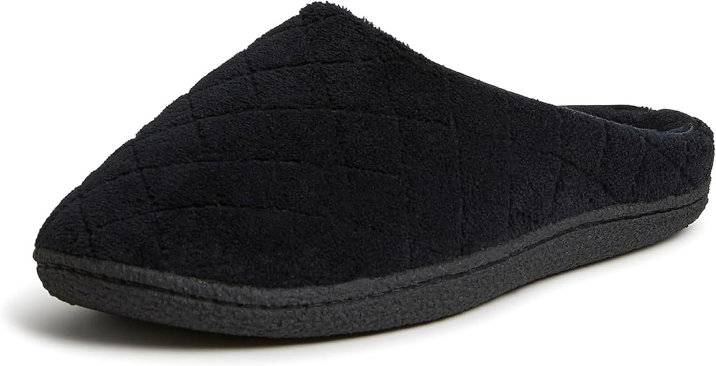 Women's Terry Clog House Shoes - Memory Foam Insole with Regular and Wide Width Sizing for Indoor Wear - 8 Wide