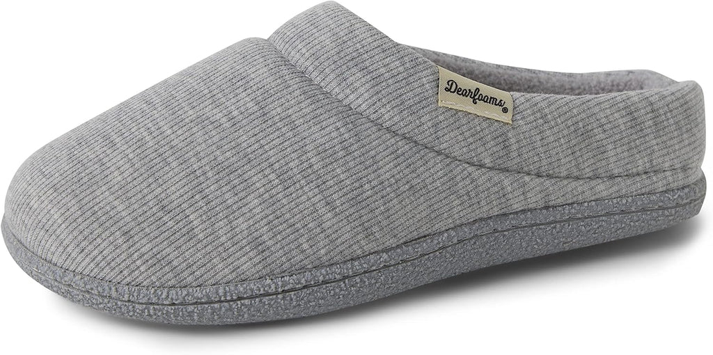 Women's Terry Clog House Shoes - Memory Foam Insole with Regular and Wide Width Sizing for Indoor Wear - 8