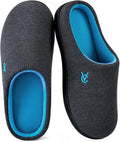 Women's Two Tone Knit Slippers - Memory Foam Cushioning and Non Slip Sole for Indoor and Outdoor Wear - 8